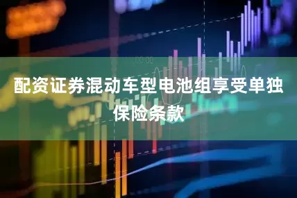配资证券混动车型电池组享受单独保险条款